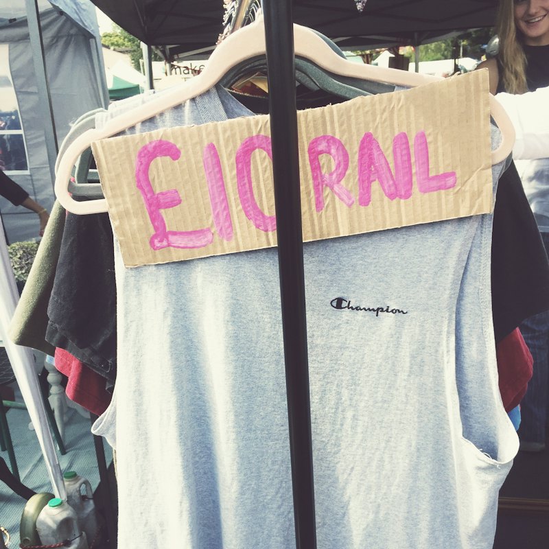 Vintage T-shirts with price tags