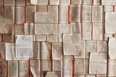 Old books stacked on a desk
