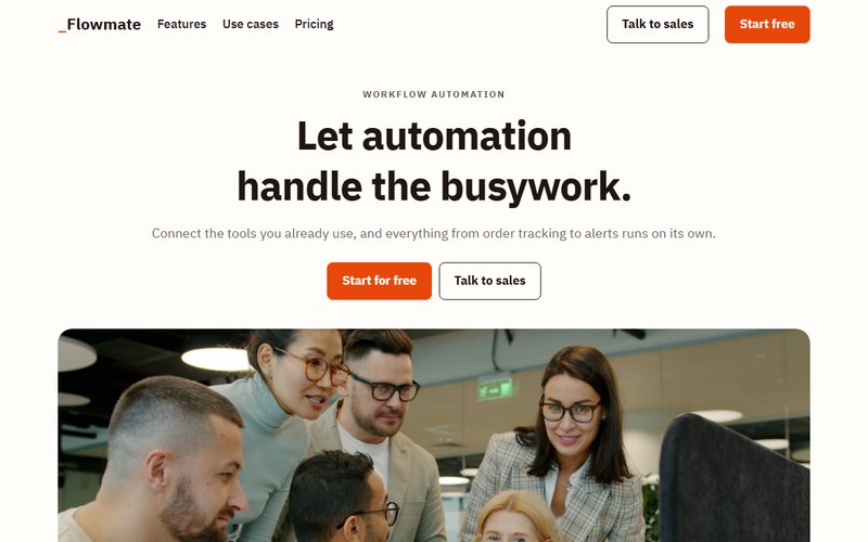 Flowmate website preview