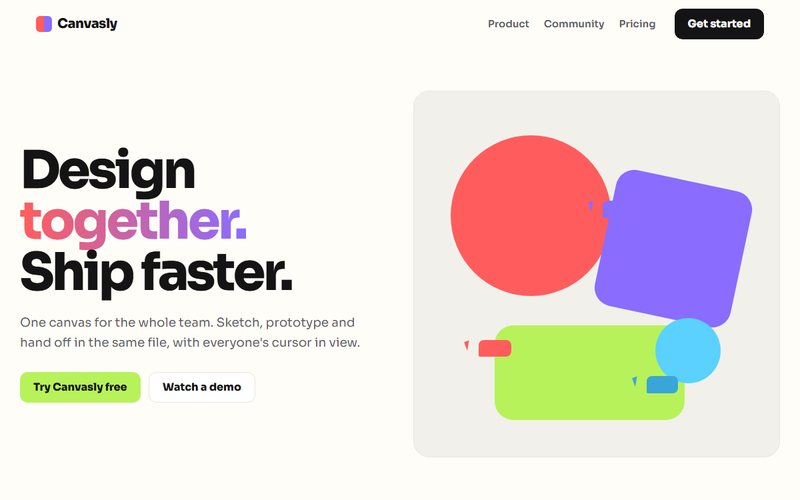 Canvasly website preview