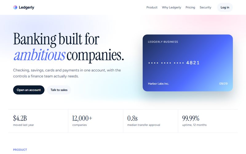 Ledgerly website preview