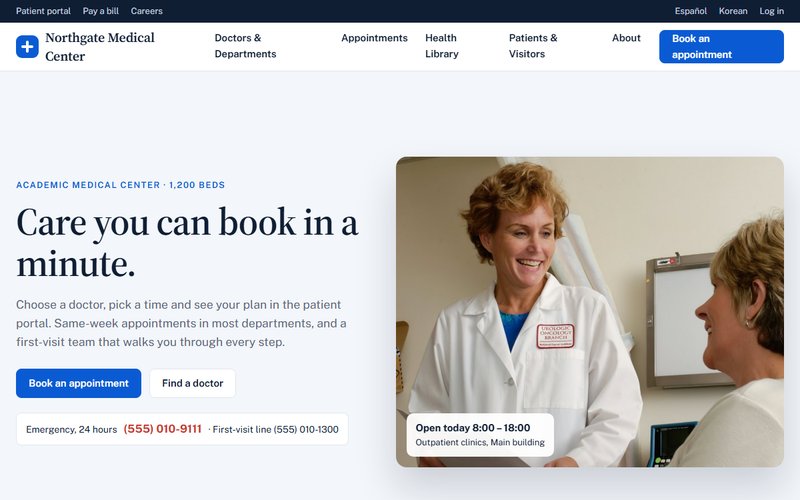 Northgate Medical Center website preview