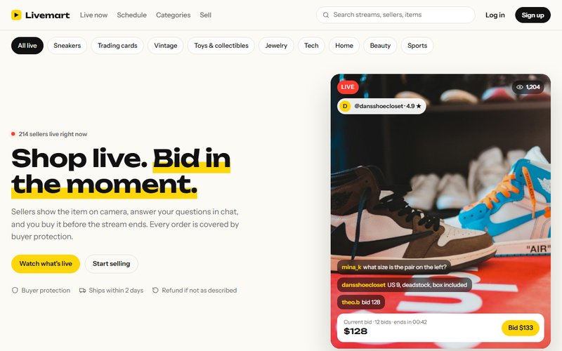 Livemart website preview