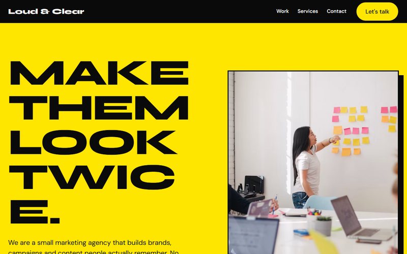 Loud & Clear website preview
