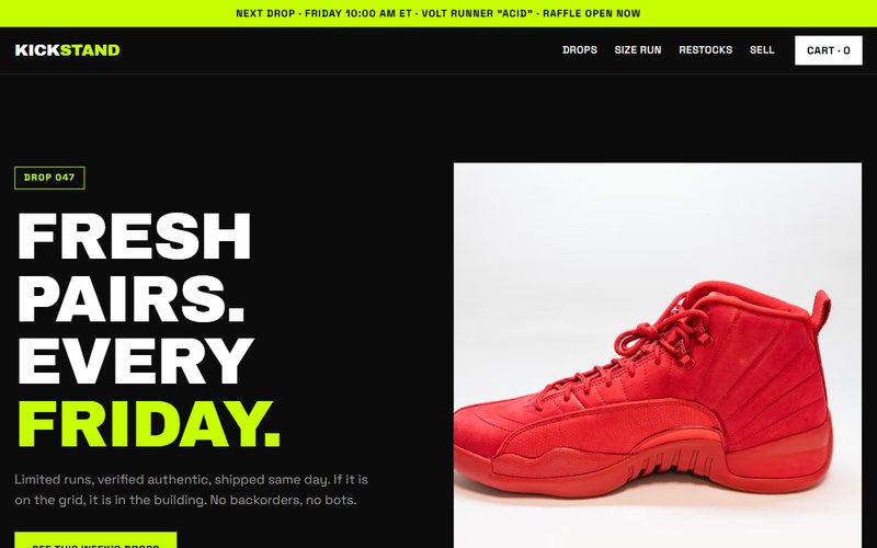 Kickstand website preview